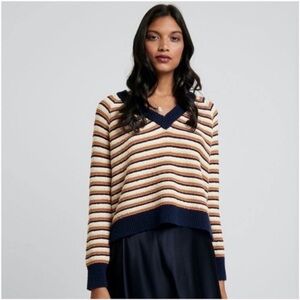 Madewell Arden V-Neck Crop Sweater